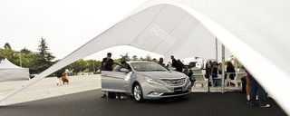 Hyundai Ride and Drive - Photo 15 of 16 - Hyundai offered several vehicles for guests to test-drive; both the 2011 Sonata and its competitors ( the Honda Accord and the Toyota Camry) were tested against each other to see which car delivered the best performance.