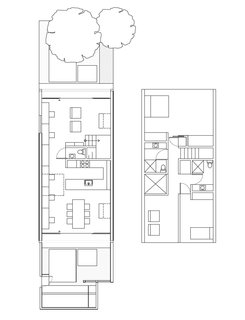Current existing conditions of the two joined units.