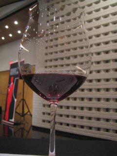 The bowl of the Burgundy Grand Cru holds 38 oz of liquid, something like a bottle and a half of wine. When I took the glass home and washed it later that night I could fit my whole fist up to the wrist inside.