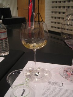 Here's the Montrachet glass we used to taste the Ceja Vineyards chardonnay.