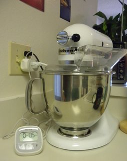 Turns out we use far less vampire energy that I would have guessed. Much to my relief, when plugged in but not switched to off, none of the following reported pulling any electricity: KitchenAid mixture, toaster, printer, TV, stereo, phone chargers (not plugged into a phone), power strips, paper shredder, and reading lights.