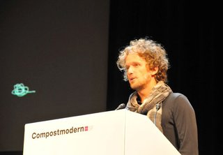Compostmodern in Review - Photo 5 of 5 - Yves Behar delivers the first lecture at the 2011 Compostmodern conference.