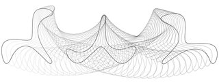 From chair's design to fabrication, everything was digital. Here, a 3D graph shows some of its underlying principles.