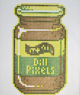 One of Physical Fiction's pixel prints.