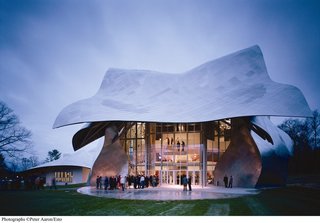 Frank Gehry's Disney Concert Hall in Los Angeles is certainly a star, though he made waves at Bard College with the Fisher Center long before. Photo by Peter Aaron.