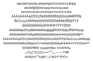 The designer's sans-serif typeface, Carter Sans, partly inspired by fellow typographer Berthold Wolpe.