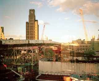 Despite the economic downturn, the city is still booming with construction—as evidenced by the fleet of cranes on the horizon.