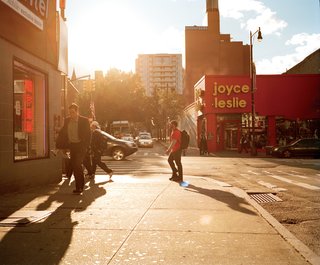 One of the pleasures of New York City is people-watching, especially in the golden glow of late afternoon.