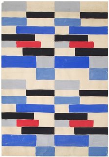 Design B53, designed by Sonia Delaunay, France, date unknown, original design 1924. Gouache on paper. Private collection. © L & M SERVICES B.V. The Hague 20100623. Photo: © private collection.