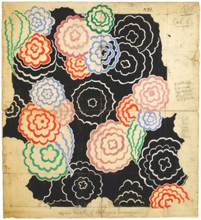 Design 253, designed by Sonia Delaunay, France, 1928–30. Gouache, ink, and pencil on paper. Private collection. © L & M SERVICES B.V. The Hague 20100623. Photo: © private collection.