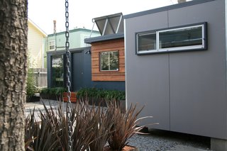 "We’re trying to create a sense of enclosure and privacy in an urban area without putting up a walled city," says Shoup. Photo by building Lab inc.