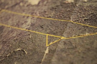A quick sketch of our entire site. The corner triangle piece indicates the entry portion of the site where we access the gate and logging road.