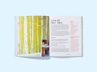 Print Workshop is a trove of fun DIY projects, including this beauteous Aspen Tree Mural.