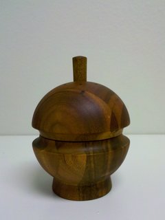 Lisbet measures in at four-and-a-half inches in height and three inches in diameter.