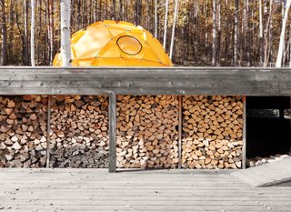 A Platform for Living - Photo 15 of 28 - A stockpile of wood sheltered from the elements.