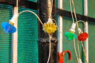Touring India - Photo 7 of 27 - Colors are everywhere, from women's clothing to food. These simple lights hanging on a house really caught my eye.