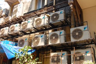 Touring India - Photo 18 of 27 - Things as everyday as air conditioning fans create interesting grid patterns.
