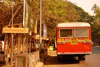 Touring India - Photo 24 of 27 - Red buses speed by in every direction. Surely they're painted red so one knows to get out of their way as they barrel toward you!