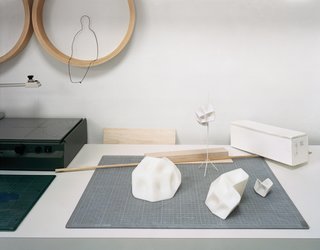 Swedish Designer Focus: Monica Förster - Photo 7 of 9 - "I get a lot of assignments from companies who want something based on Scandinavian tradition, but with a fresh kind of poetry." says Monica Förster. She’s currently developing a series of floor lamps, one of which will be made from resin-molded fabric when final.