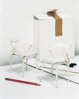 Swedish Designer Focus: Monica Förster - Photo 9 of 9 - Förster named this chair the Antelope because "it looks almost like it’s going to jump or run." Designed for Swedese in 2010, it’s made of ash wood with a fabric or leather seat. At one point while working on the model, she wanted to change the angle of the back. "I just taped it down—very simple."<br><br>Don't miss a word of Dwell! Download our FREE app from iTunes, friend us on Facebook, or follow us on Twitter!