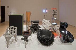 Objects in the accompanying "Paradesign" exhibition reflect a critical look at design and architecture that's similar to Wong's. Photo courtesy SFMOMA.