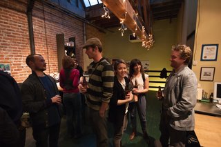 Another view of the social scene at REBAR. Photo by Søren Schaumburg.