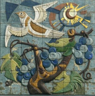 Carla Daalderop-Bruggeman, I Am the True Vine, 1959, Prince Willem Alexander School, Tiel.