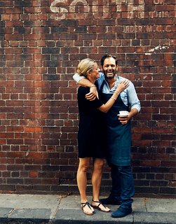 Exploring Melbourne, Australia - Photo 11 of 25 - The owners of Liaison Cafe are about as affectionate and warm with their customers as this photo would have you believe.
