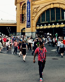 Exploring Melbourne, Australia - Photo 18 of 25 - Flinders Street Station, just near Federation Square and St. Paul's Cathedral, is one of the city's main transit hubs.