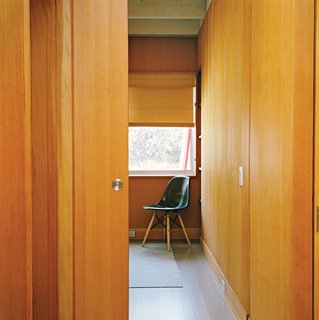 Long Island Found - Photo 5 of 12 - To maximize the limited square footage, there are few swinging doors in the house; instead, each bedroom has a pocket door that slides into the wall.