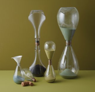 Danny Seo's "Upcycling" - Photo 5 of 6 - Hourglasses made from Method bottles and wine corks.