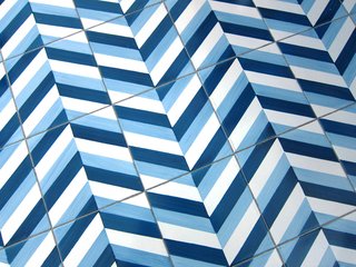 On a tour, we got the chance to see a number of the other patterns used throughout the hotel. With variations in their placement, almost every room has a unique tile layout.