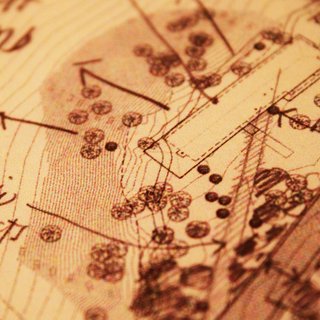 A site survey was completed early on to map out the contours and site features so that the architects could begin placing the house in actual digital files and review appropriate setbacks and buffers as the design evolved.