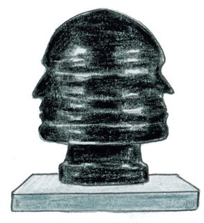 1933<br><br>Renato Giuseppe Bertelli completes his sculpture <br><br>Profilo del Duce.