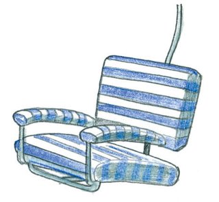 1940<br><br>Franco Albini designs Seggiovia chair.