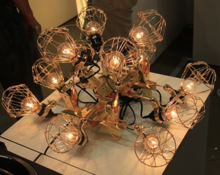 Elka Karl reported and photographed for Casa Sugar on Dwell on Design. She particularly liked this chandelier.