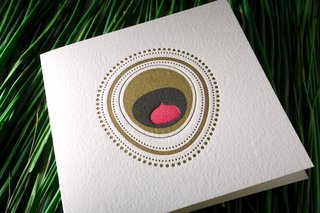 The Peacock card in an earthier color range.