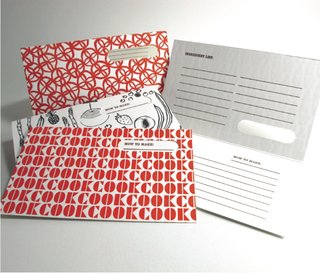 Egg Press's new letterpressed recipe cards feature playful front designs and plenty of room to write recipes inside.
