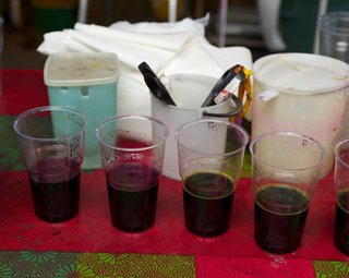 The color kitchen, where inks are made, is located in an open area as the inks are non-toxic and odorless.
