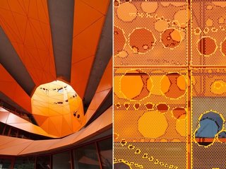 Gerald Parsonson's Favorite Buildings - Photo 2 of 8 - Two close-ups of the Orange Cube.