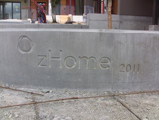 I have a bit of a fetish for concrete inlays. This is our project logo.