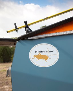 The trailers sport logos with the company's website address. So far it's been a great marketing strategy. Since Finney drives each completed and sold camper to its new owner, the trailers have seen many miles of American highways, and Finney regularly receives calls from people who have seen them on the road. For more information, visit crickettrailer.com.