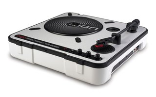 The Mobile LP turntable converts LPs into digital files.