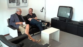 On September 21, director Gary Hustwit (shown here on the right with designer Dieter Rams in a still from his design documentary Objectified) will be screening his new film Urbanized at the Sundance Kabuki Cinemas. Courtesy of objectifiedfilm.com.