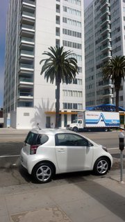 Especially adept at fitting into almost any imaginable parking spot, the 2012 Scion iQ takes up about half the space of a regular-size car.