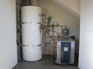 A mechanical marvel, our ground source heat pump. We’ll go more granular on this in a future blog. I show it here because it’s our single most important conservation item.