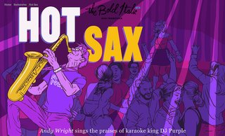 Saxophone playing DJ Purple spins records and plays solos at Jack's in San Francisco's Potrero Hill and the Make Out Room in the Mission. Check him out.
