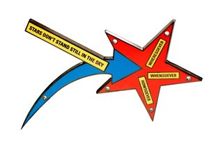 Stars Don't Stand Still in the Sky, by Lawrence Weiner