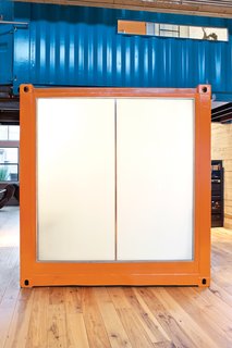 One wall of the container was replaced with liquid crystal PolyTronix glass.