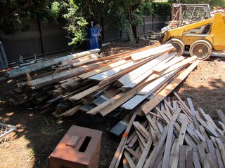Dwell Home Venice: Part 5 - Photo 4 of 6 - Sorted lumber ready for collection.